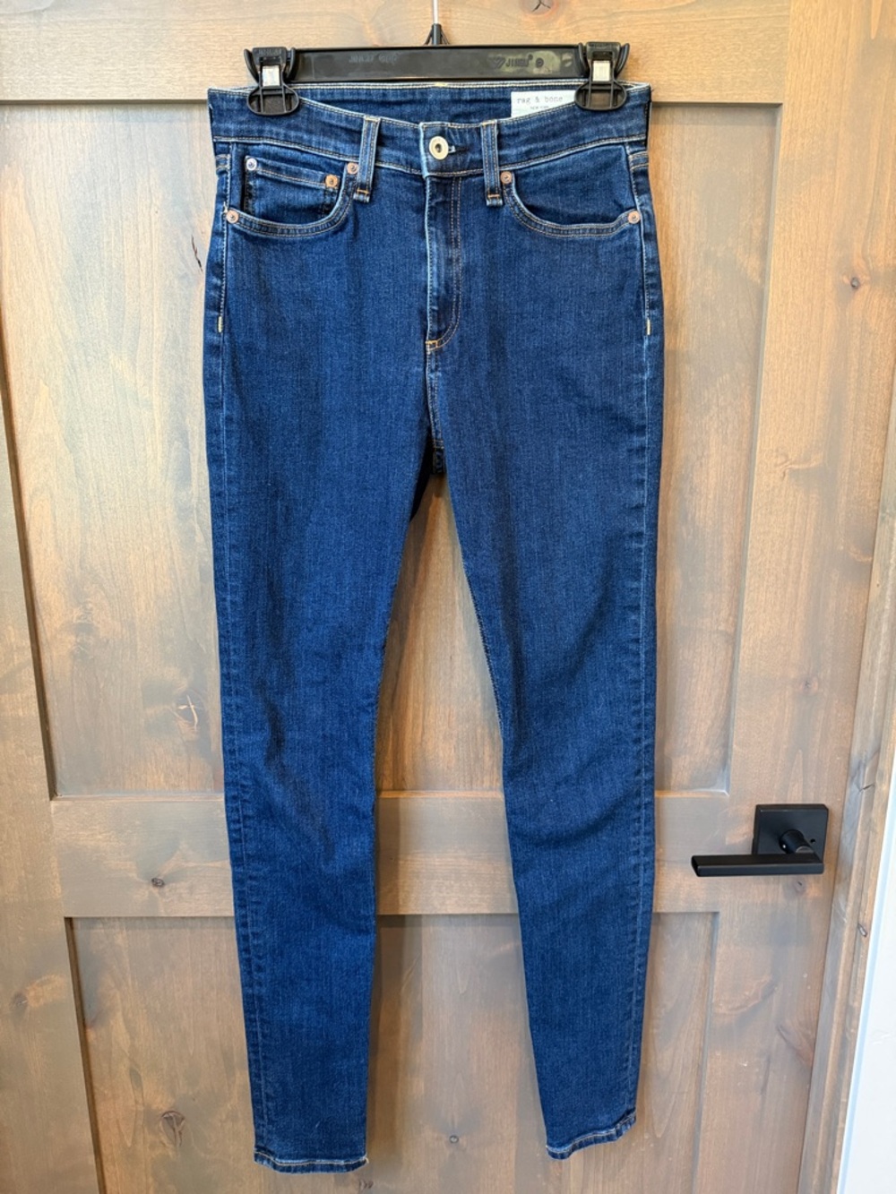 Rag & Bone Dark Blue Women's High-Rise Skinny Jeans